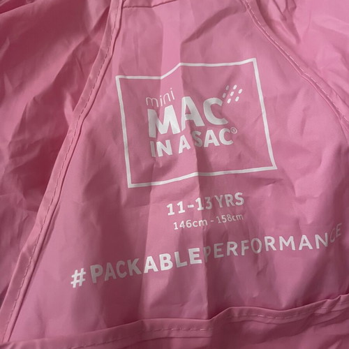 Mac In A Sac Waterproof Kids Jacket new, pink, sizes 146-158 cm