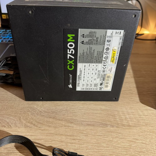 Corsair CX750M power supply, faulty, overheats and shuts down