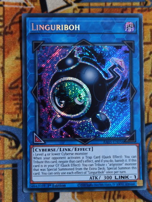 Linguriboh Platinum Secret Rare Yu-Gi-Oh! card like new RA05