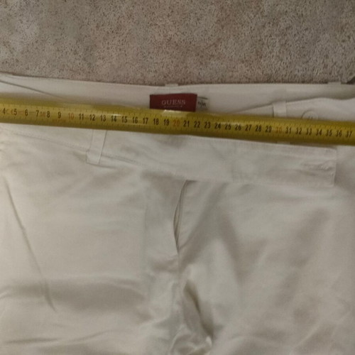 Guess white pants used, sizes S and M