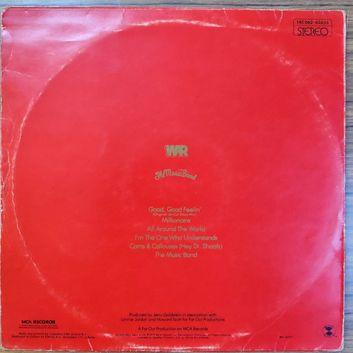 War The Music Band vinyl used, funk soul disco