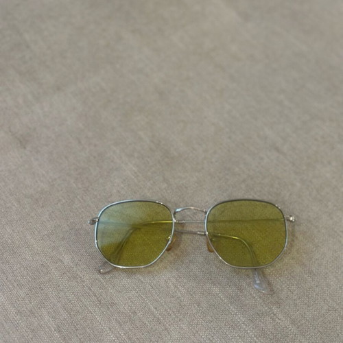 Sunglasses used with light yellow lens