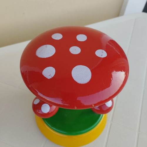 Wooden vintage decorative toys used, set of 2 pieces