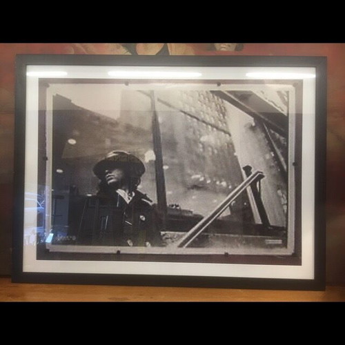 Jim Morrison art print new with wooden frame and glass