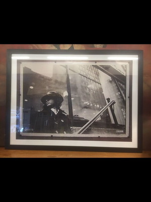 Jim Morrison art print new with wooden frame and glass