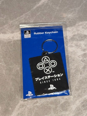 Μπρελόκ PlayStation συλλεκτικό, καινούργιο, μαύρο από καουτσούκ