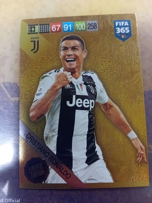 Ronaldo limited edition 2019 update card, like new