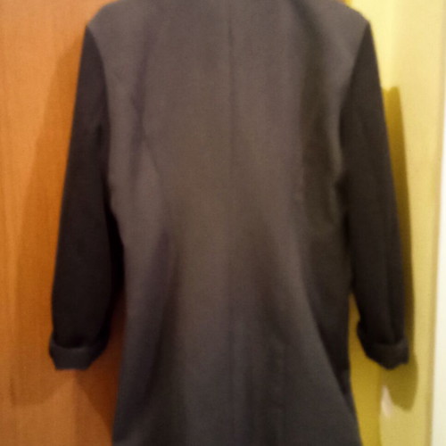 Asymmetric women's jacket S/M used, grey and black