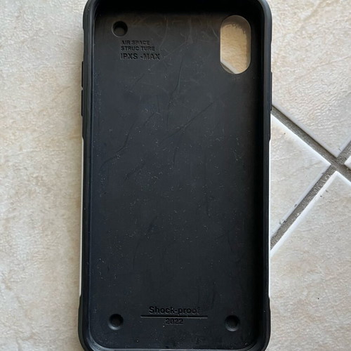 Shockproof Armor Case for iPhone XS Max white-black like new