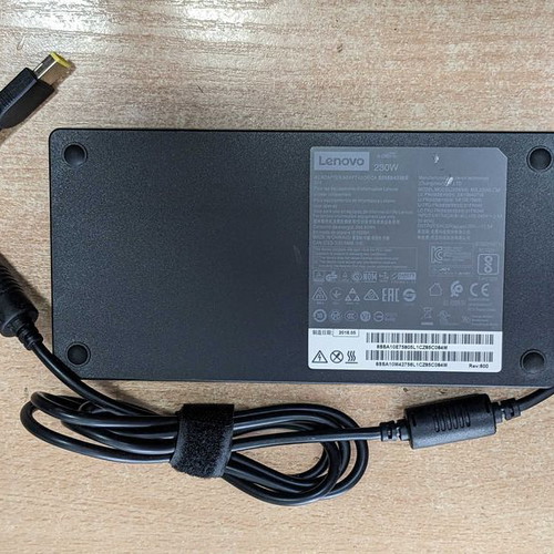 Original Lenovo chargers used, 45W, 65W, 90W, 135W, 230W