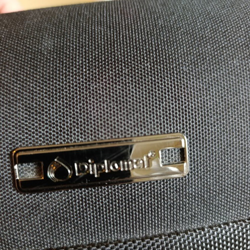Diplomat Briefcase used with laptop compartment, black