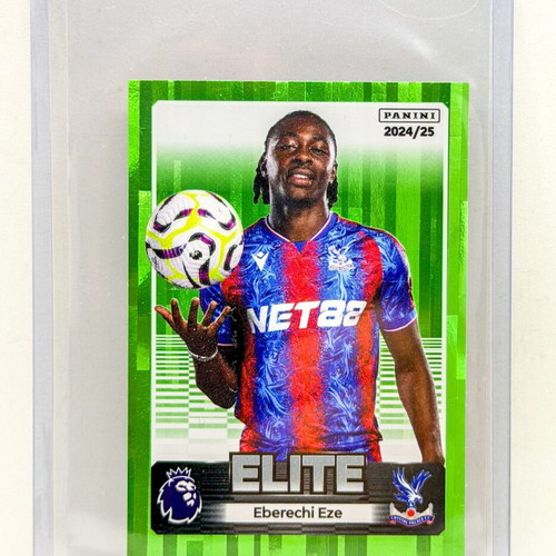 Eberechi Eze Elite Green Parallel Sticker Panini Premier League 2025 new
