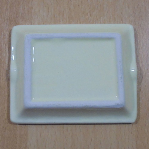 Dewar's Scotch Whisky old promotional ceramic ashtray used