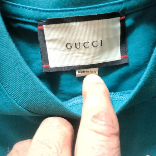 Gucci T-shirt like new, size XXL, petrol blue-green