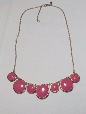 Silver gold-plated necklace with enamel