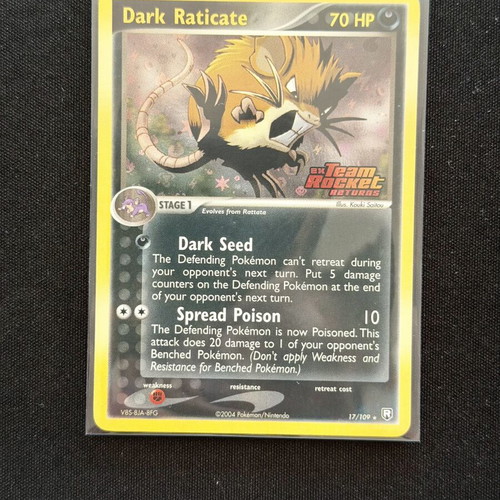 Dark Raticate 17/109 (RH) Team Rocket Returns card new