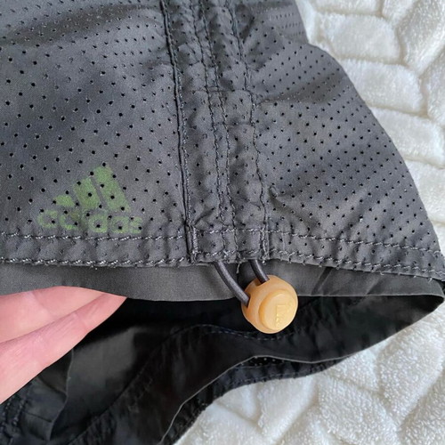 Adidas women's sports shorts used, size M, olive color