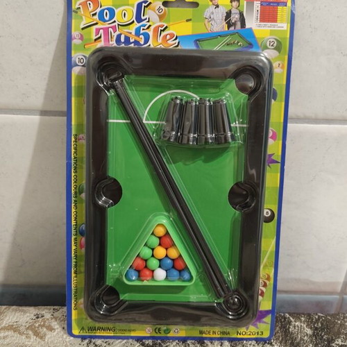 Mini Billiards Table new, plastic, 22x13.5 cm