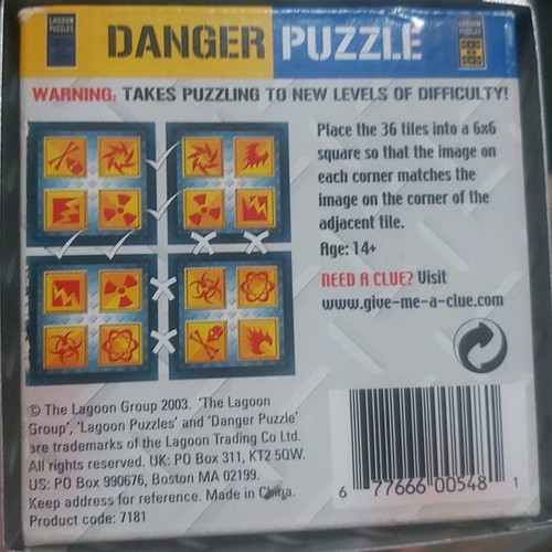Παιχνίδι Danger Puzzle 2003 σε πολύ καλή κατάσταση