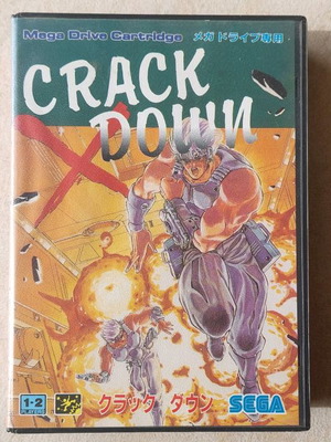 Crack Down παιχνίδι Mega Drive Sega Japan 1990 μεταχειρισμένο