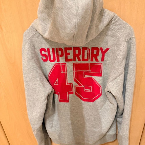 Superdry women's hoodie jacket like new, gray, size L
