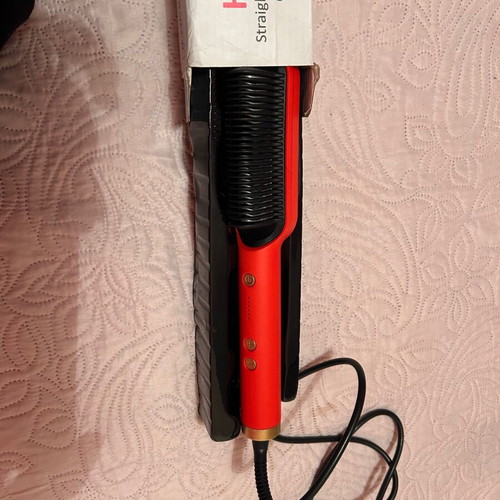 Hair straightener brush used once