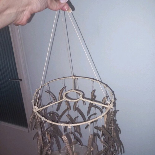 Lamp with shells like new, unused