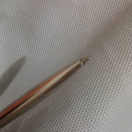 Senator Vintage Ballpoint Pen Stainless Steel & Gold Trim like new with case