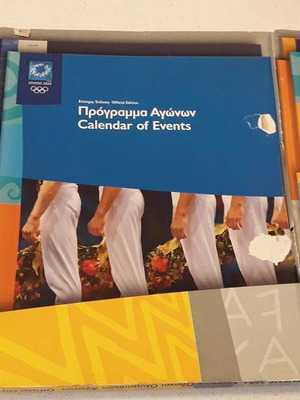 Αθήνα 2004 Πρόγραμμα αγώνων καινούργιο σε χάρτινο κουτί