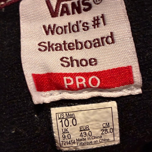 Vans Old Skool Pro-Skate suede shoes size EU43 like new, burgundy