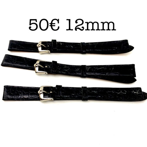 Omega leather watch straps 12mm vintage authentic new