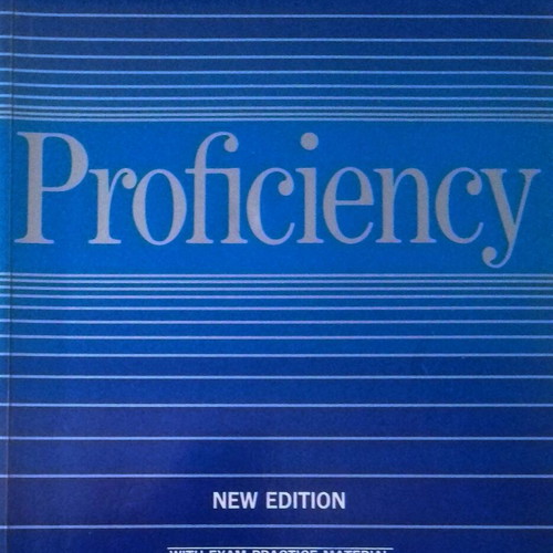 Proficiency New Edition English Book like new with exam practice material