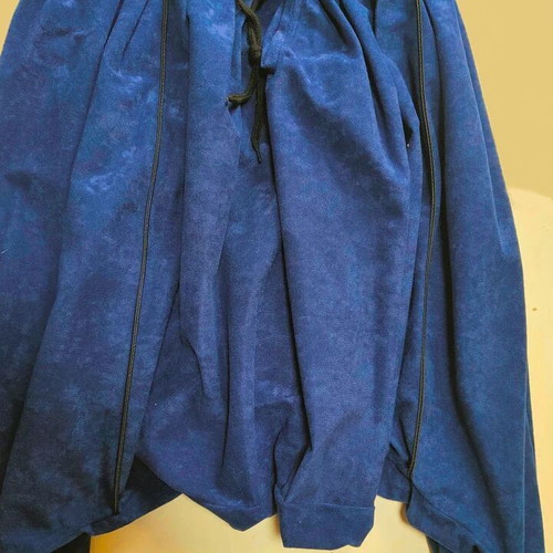Cretan men's folk costume XL blue vest and gilota