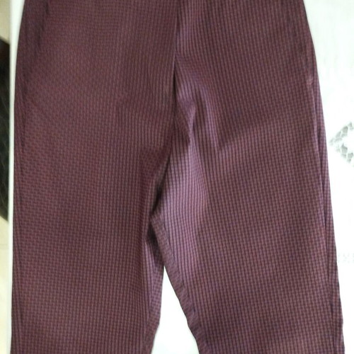 Esmara women's stylish slim pants, black and red