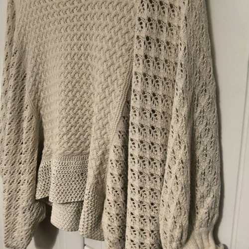 Sakis Rouvas knitted sweater new, beige, size S