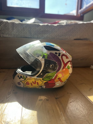 Givi HJ04 Junior Child Helmet like new, white, size 54cm