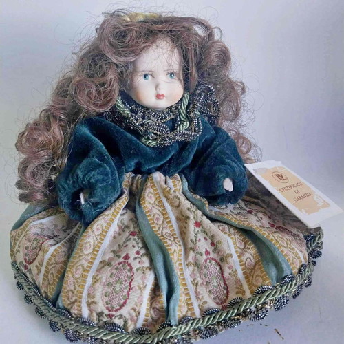 Capodimonte porcelain doll used, Italian vintage collectible