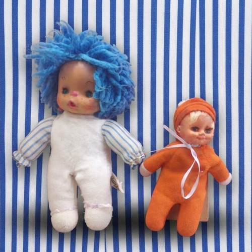 El Greco vintage dolls Patapoufa and Tycheroulis from 1980s
