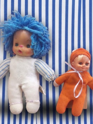 El Greco vintage dolls Patapoufa and Tycheroulis from 1980s