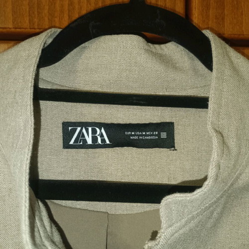 Zara jacket new, gray and beige, size Medium