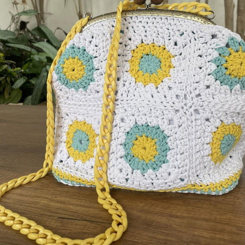 Crochet crossbody bag new with boho wallet