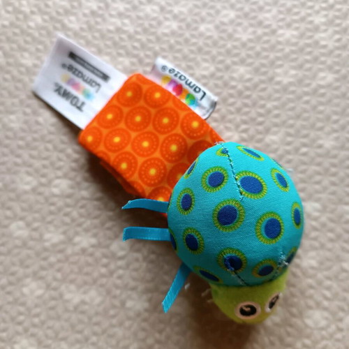 Lamaze rattles used with socks and wristbands