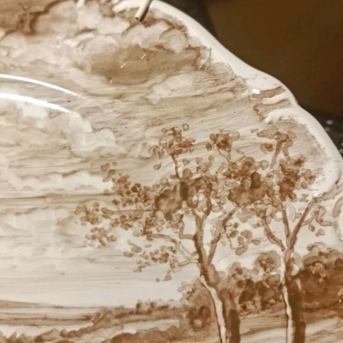 Handmade ceramic plates signed by Andreas Zymatikas, like new, set of 4