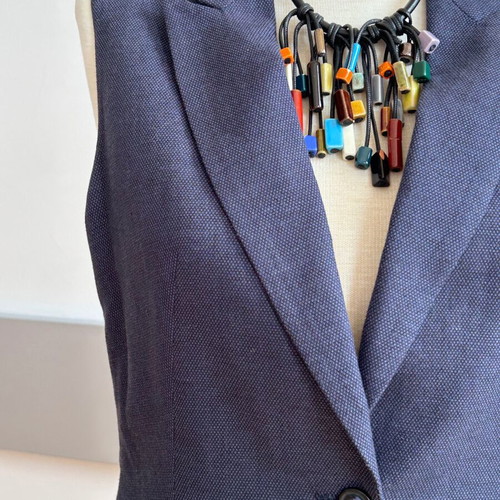 Jean Paul Vivienne Waistcoat like new, dark blue, size M