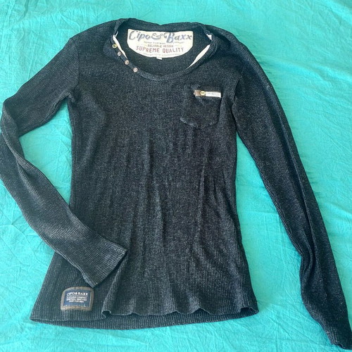 Cipo & Baxx black shirt, size small