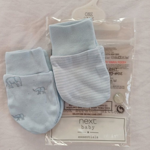 Next baby scratch mittens, one size, pack of 2