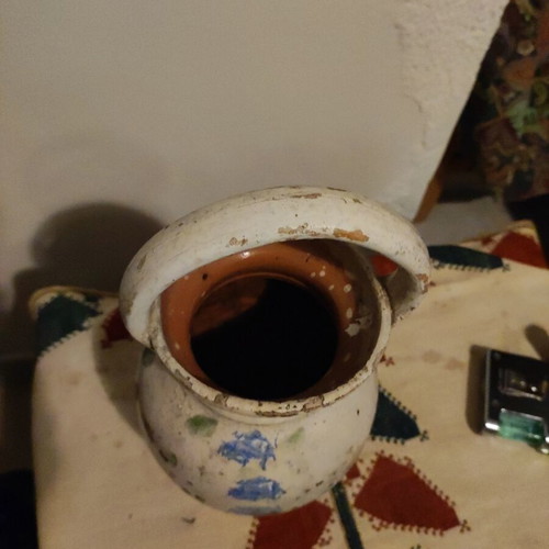 Ceramic basket used from Marousi or Kos, height about 30cm