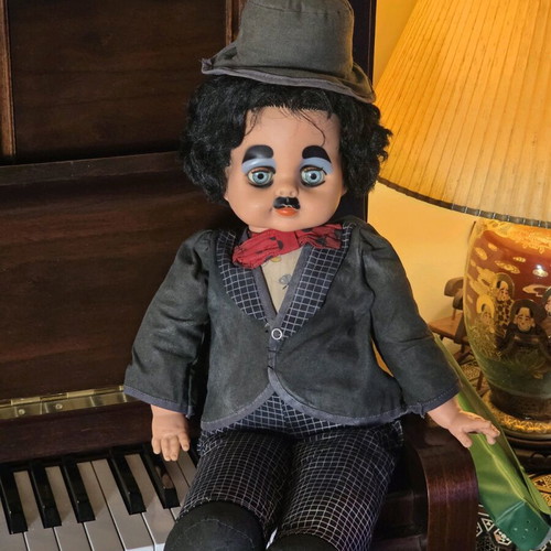 Charlie Chaplin doll, Charlotte, collectible, 1960s-1970s