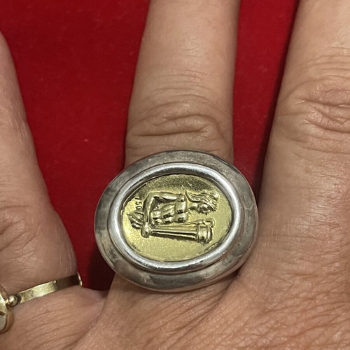 Ring Asimochryso 925 750 LALAOUNIS used, size 54
