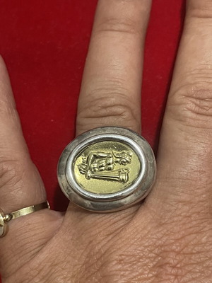 Ring Asimochryso 925 750 LALAOUNIS used, size 54